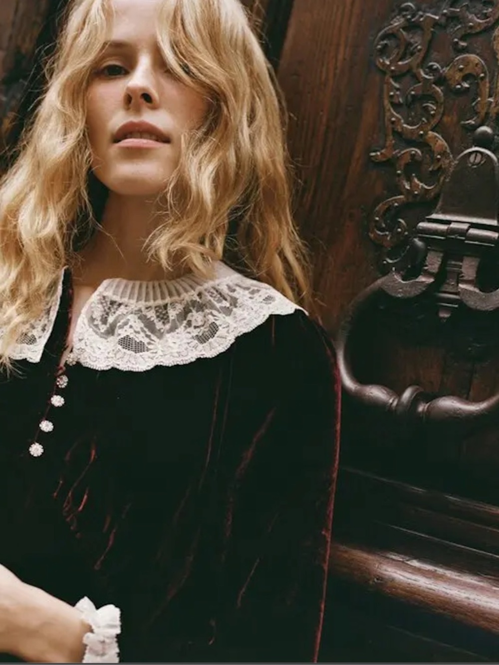 DÔEN LISBETH DRESS -- VINO ROSSO - Picture 2 of 6